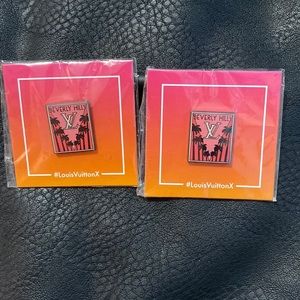 2 - NWT Louis Vuitton X Beverly Hills Limited edition pins
